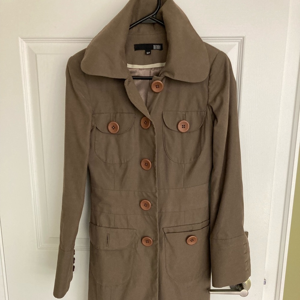 Sleek rain jacket.